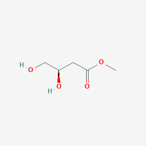 molecular formula C5H10O4 B170187 methyl (3R)-3,4-dihydroxybutanoate CAS No. 114819-45-3