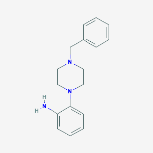 molecular formula C17H21N3 B170193 2-(4-Benzylpiperazin-1-yl)aniline CAS No. 199105-17-4
