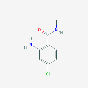 molecular formula C8H9ClN2O B170195 2-amino-4-chloro-N-methylbenzamide CAS No. 104775-66-8