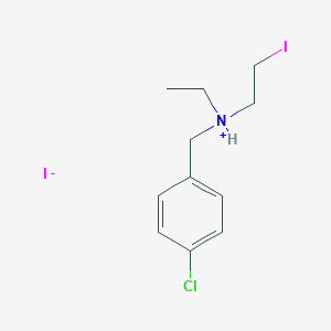molecular formula C11H15ClIN.HI B017020 p-Chloro-N-ethyl-N-(2-iodoethyl)benzylamine hydriodide CAS No. 100427-84-7