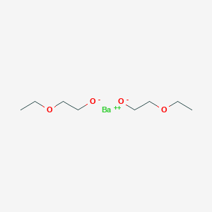 molecular formula C8H18BaO4 B170200 Bis(2-ethoxyethoxy) barium CAS No. 130812-47-4
