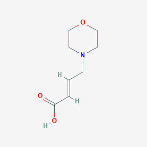 molecular formula C8H13NO3 B170201 (E)-4-morpholinobut-2-enoic acid CAS No. 1323199-72-9
