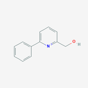 molecular formula C12H11NO B170209 2-Hydroxymethyl-6-phenylpyridine CAS No. 162614-73-5