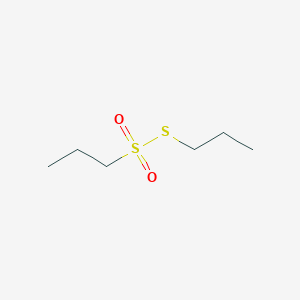 molecular formula C6H14O2S2 B170212 1-Propanesulfonothioic acid, S-propyl ester CAS No. 1113-13-9
