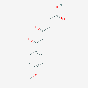 molecular formula C13H14O5 B170214 6-(4-Methoxyphenyl)-4,6-dioxohexanoic acid CAS No. 119600-38-3