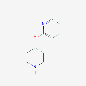 molecular formula C10H14N2O B170215 2-(Piperidin-4-yloxy)pyridine CAS No. 127806-46-6