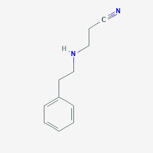 molecular formula C11H14N2 B170220 3-[(2-Phenylethyl)amino]propanenitrile CAS No. 1488-20-6