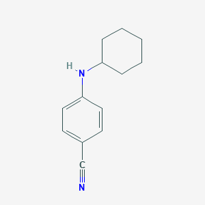 molecular formula C13H16N2 B170223 4-(Cyclohexylamino)benzonitrile CAS No. 180336-49-6