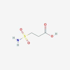 molecular formula C3H7NO4S B170225 3-(Aminosulfonyl)propanoic acid CAS No. 15441-10-8