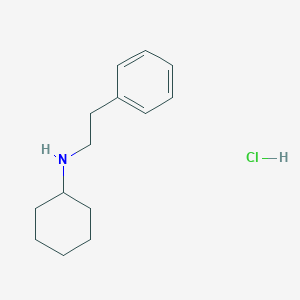 molecular formula C14H22ClN B170232 N-(2-Phenylethyl)cyclohexanamine hydrochloride CAS No. 197357-53-2