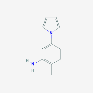 molecular formula C11H12N2 B170251 2-Methyl-5-pyrrol-1-yl-phenylamine CAS No. 137352-77-3