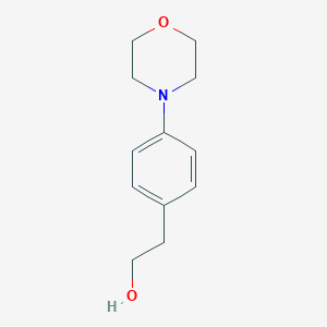 molecular formula C12H17NO2 B170252 2-(4-Morpholinophenyl)ethanol CAS No. 105004-54-4