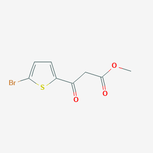 molecular formula C8H7BrO3S B170256 Methyl 3-(5-bromothiophen-2-yl)-3-oxopropanoate CAS No. 137090-42-7