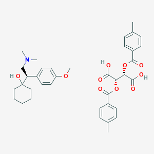 molecular formula C37H45NO10 B017026 R-Venlafaxine-di-p-toluoyl-D-tartrate Salt CAS No. 272788-00-8