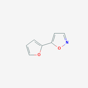 molecular formula C7H5NO2 B170271 5-(2-Furyl)isoxazole CAS No. 138716-33-3