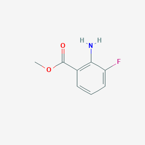 molecular formula C8H8FNO2 B170274 Methyl 2-amino-3-fluorobenzoate CAS No. 144851-82-1