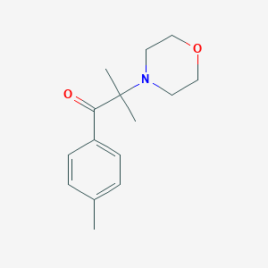 molecular formula C15H21NO2 B170308 2-Methyl-2-morpholino-1-(p-tolyl)propan-1-one CAS No. 104856-52-2
