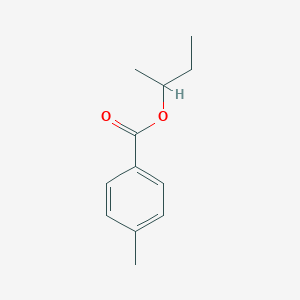 molecular formula C12H16O2 B170309 Benzoic acid, 4-methyl-, 1-methylpropyl ester CAS No. 100556-51-2