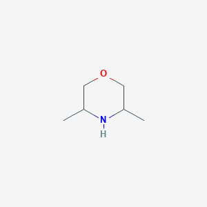 molecular formula C6H13NO B170313 3,5-Dimethylmorpholine CAS No. 123-57-9
