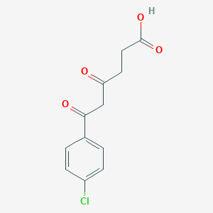 molecular formula C12H11ClO4 B170316 6-(4-Chlorophenyl)-4,6-dioxohexanoic acid CAS No. 111881-78-8