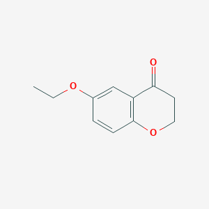 molecular formula C11H12O3 B170320 6-ethoxy-3,4-dihydro-2H-1-benzopyran-4-one CAS No. 176431-77-9