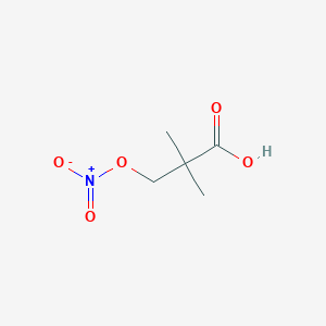 2,2-Dimethyl-3-(nitrooxy)propanoic acid