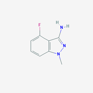 molecular formula C8H8FN3 B170326 4-Fluoro-1-methyl-1H-indazol-3-amine CAS No. 162502-44-5