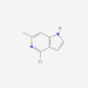 molecular formula C8H7ClN2 B170328 4-chloro-6-methyl-1H-pyrrolo[3,2-c]pyridine CAS No. 178268-92-3