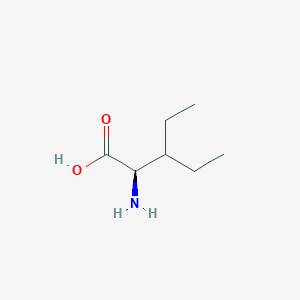 molecular formula C7H15NO2 B017033 (R)-2-Amino-3-ethylpentanoic acid CAS No. 14328-61-1