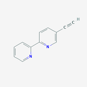 molecular formula C12H8N2 B170337 5-Ethynyl-2,2'-bipyridine CAS No. 162318-34-5