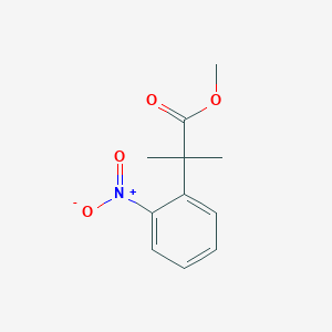 molecular formula C11H13NO4 B170340 Methyl 2-methyl-2-(2-nitrophenyl)propanoate CAS No. 136764-87-9