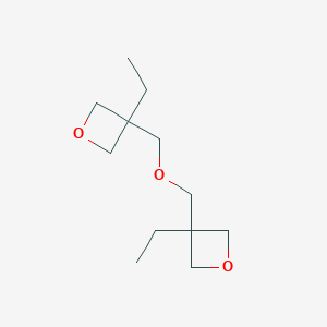 molecular formula C12H22O3 B170342 Oxetane, 3,3'-[oxybis(methylene)]bis[3-ethyl- CAS No. 18934-00-4