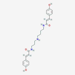 molecular formula C25H31N3O4 B170344 N1,N10-Bis(p-coumaroyl)spermidine CAS No. 114916-05-1