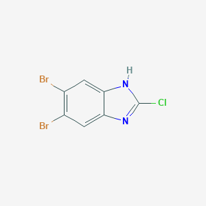 molecular formula C7H3Br2ClN2 B170361 5,6-Dibromo-2-chloro-1H-1,3-benzodiazole CAS No. 142356-67-0