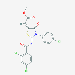 molecular formula C19H11Cl3N2O4S B170370 FR-171113 CAS No. 173904-50-2