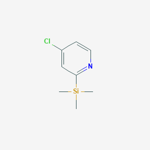molecular formula C8H12ClNSi B170383 4-Chloro-2-trimethylsilylpyridine CAS No. 139585-50-5