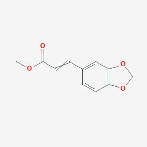 molecular formula C11H10O4 B170399 Methyl 3-(1,3-benzodioxol-5-yl)acrylate CAS No. 16386-34-8