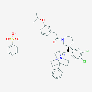 molecular formula C43H50Cl2N2O5S B170404 Nolpitantium besilate CAS No. 155418-06-7