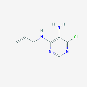 molecular formula C7H9ClN4 B170412 N4-Allyl-6-chloropyrimidine-4,5-diamine CAS No. 181304-94-9