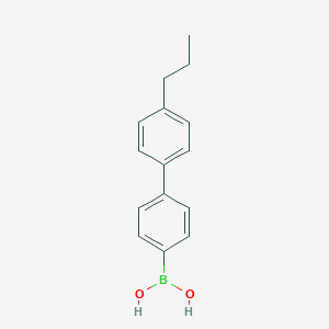 molecular formula C15H17BO2 B170430 (4'-Propyl-[1,1'-biphenyl]-4-yl)boronic acid CAS No. 153035-56-4
