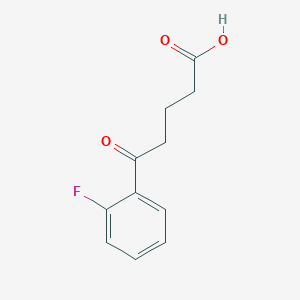 molecular formula C11H11FO3 B170440 5-(2-Fluorophenyl)-5-oxopentanoic acid CAS No. 199664-70-5