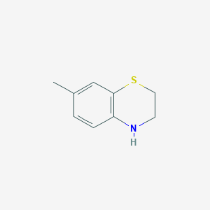 molecular formula C9H11NS B170458 3,4-Dihydro-7-methyl-2H-1,4-benzothiazine CAS No. 153953-26-5