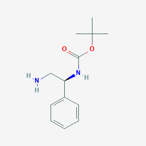 molecular formula C13H20N2O2 B170487 (S)-tert-Butyl (2-amino-1-phenylethyl)carbamate CAS No. 137102-30-8