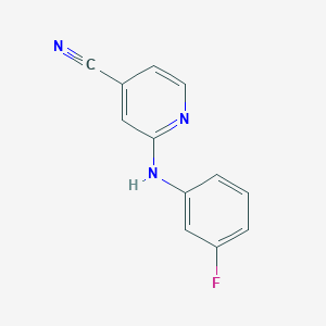 2-((3-Fluorophenyl)amino)isonicotinonitrile