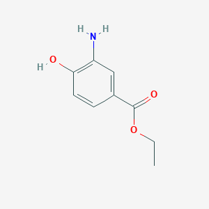 molecular formula C9H11NO3 B170505 Ethyl 3-amino-4-hydroxybenzoate CAS No. 13052-92-1