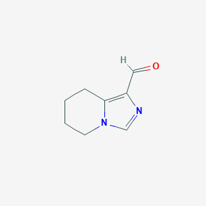 molecular formula C8H10N2O B170547 5,6,7,8-Tetrahydroimidazo[1,5-a]pyridine-1-carbaldehyde CAS No. 199192-02-4