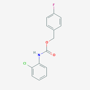 (4-fluorophenyl)methyl N-(2-chlorophenyl)carbamate