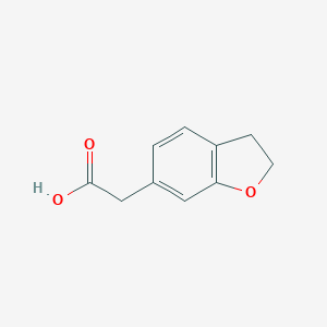 molecular formula C10H10O3 B170560 2-(2,3-dihydrobenzofuran-6-yl)acetic Acid CAS No. 152148-70-4