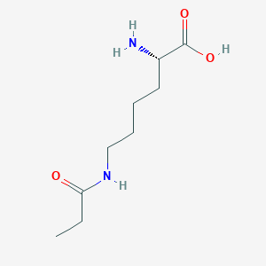 molecular formula C9H18N2O3 B170580 N6-Propionyl-L-lysine CAS No. 1974-17-0