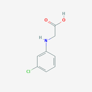 molecular formula C8H8ClNO2 B170604 2-[(3-chlorophenyl)amino]acetic Acid CAS No. 10242-05-4